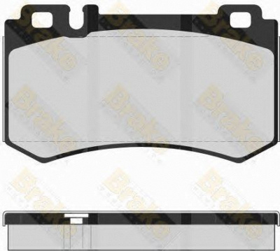 BRAKE ENGINEERING pa1633 -  Комплект тормозных колодок, дисковый тормоз